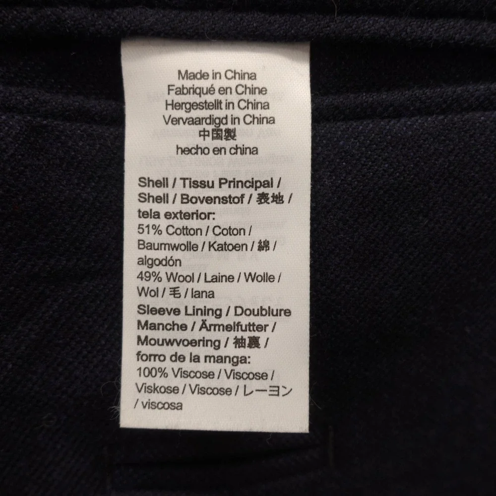J Crew Ludlow Blazer Mens 44R Navy Blue SLIM Suit Jacket MOON English Wool
